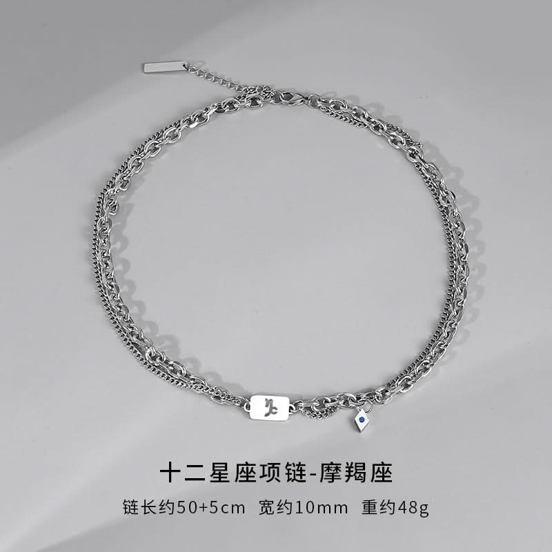 Men’s trendy Zodiac Necklace – Cuban Chain Jewelry