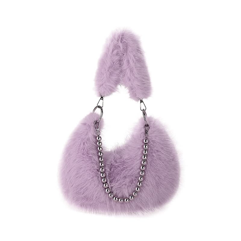 Trendy Plush Shoulder Bag Crossbody Bag for Women