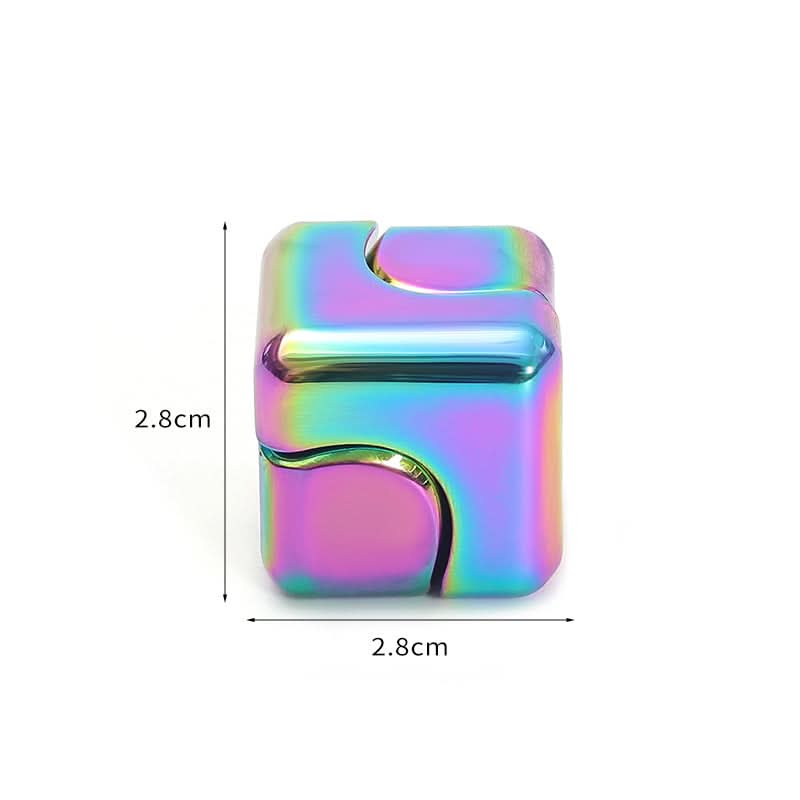 Colorful Zinc Alloy Fidget Gyroscope Cube