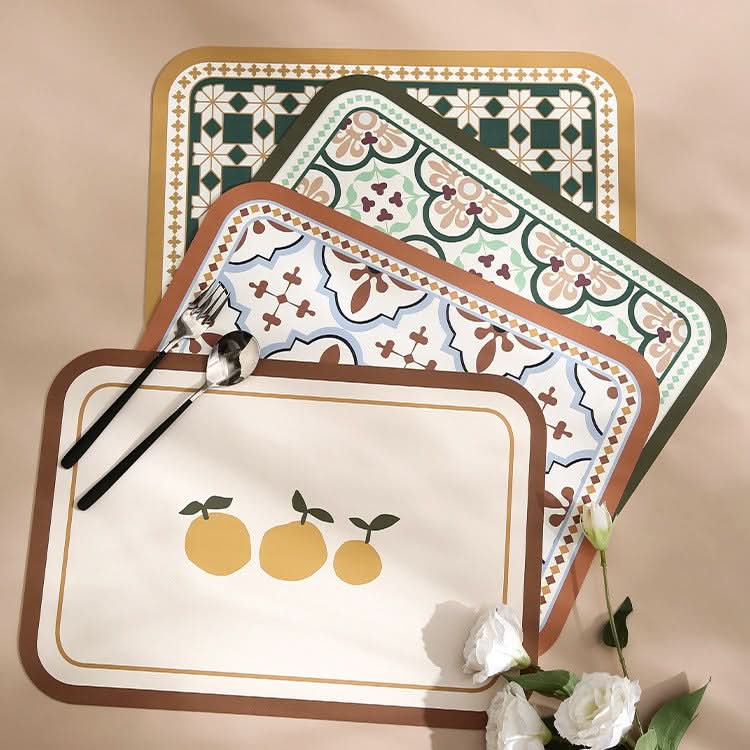 Water-Absorbent Heat-Insulating Nordic Table Mats