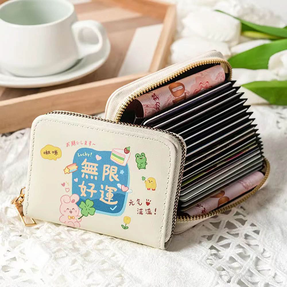 Korean-Style Accordion Card Holder – Wallet for Girls