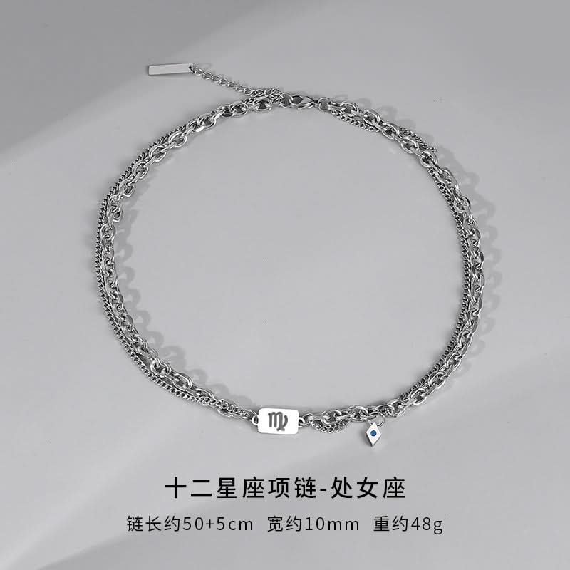 Men’s trendy Zodiac Necklace – Cuban Chain Jewelry