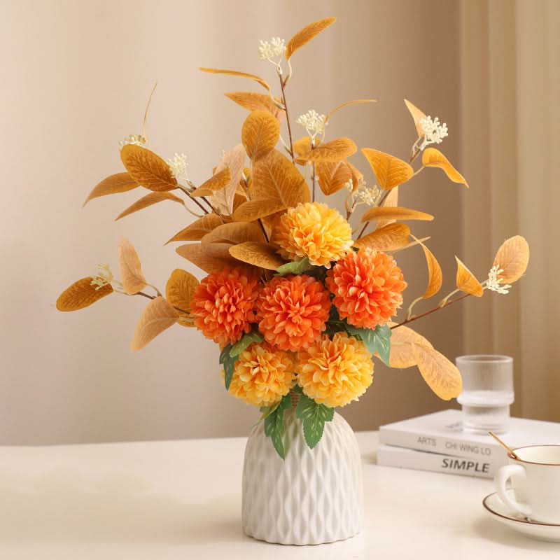 Ceramic Vase with Artificial Flowers