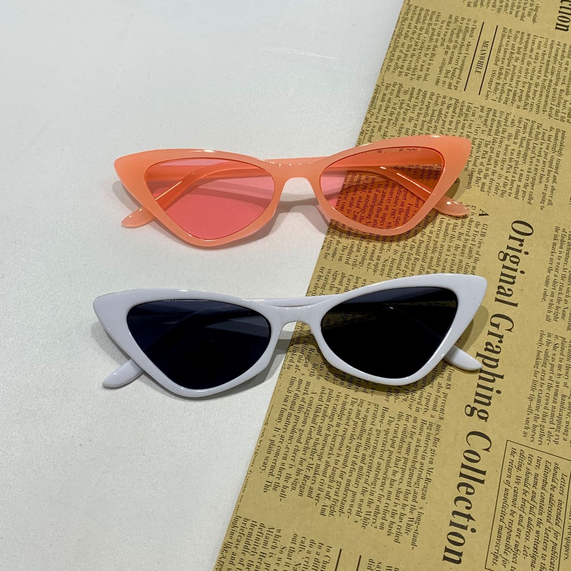 Retro Cat Eye Sunglasses for Women – UV400 Full Frame Fashion Shades
