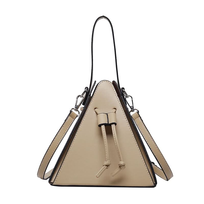 Macaron Color Triangle Shoulder Bag for Women