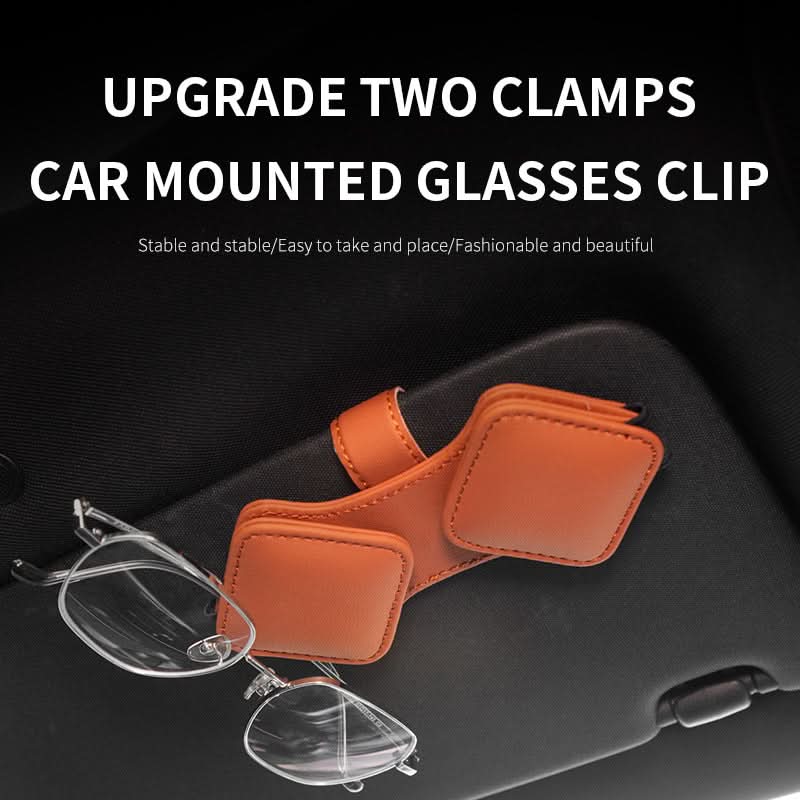 Dual-Purpose Car Sunshade Glasses & Ticket Holder