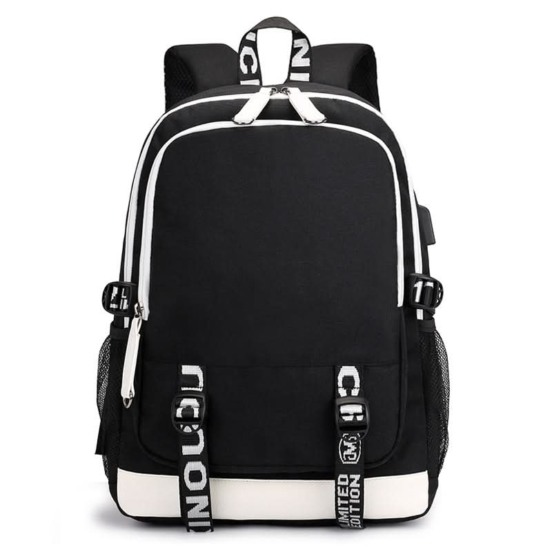 Unisex Waterproof USB School Backpack