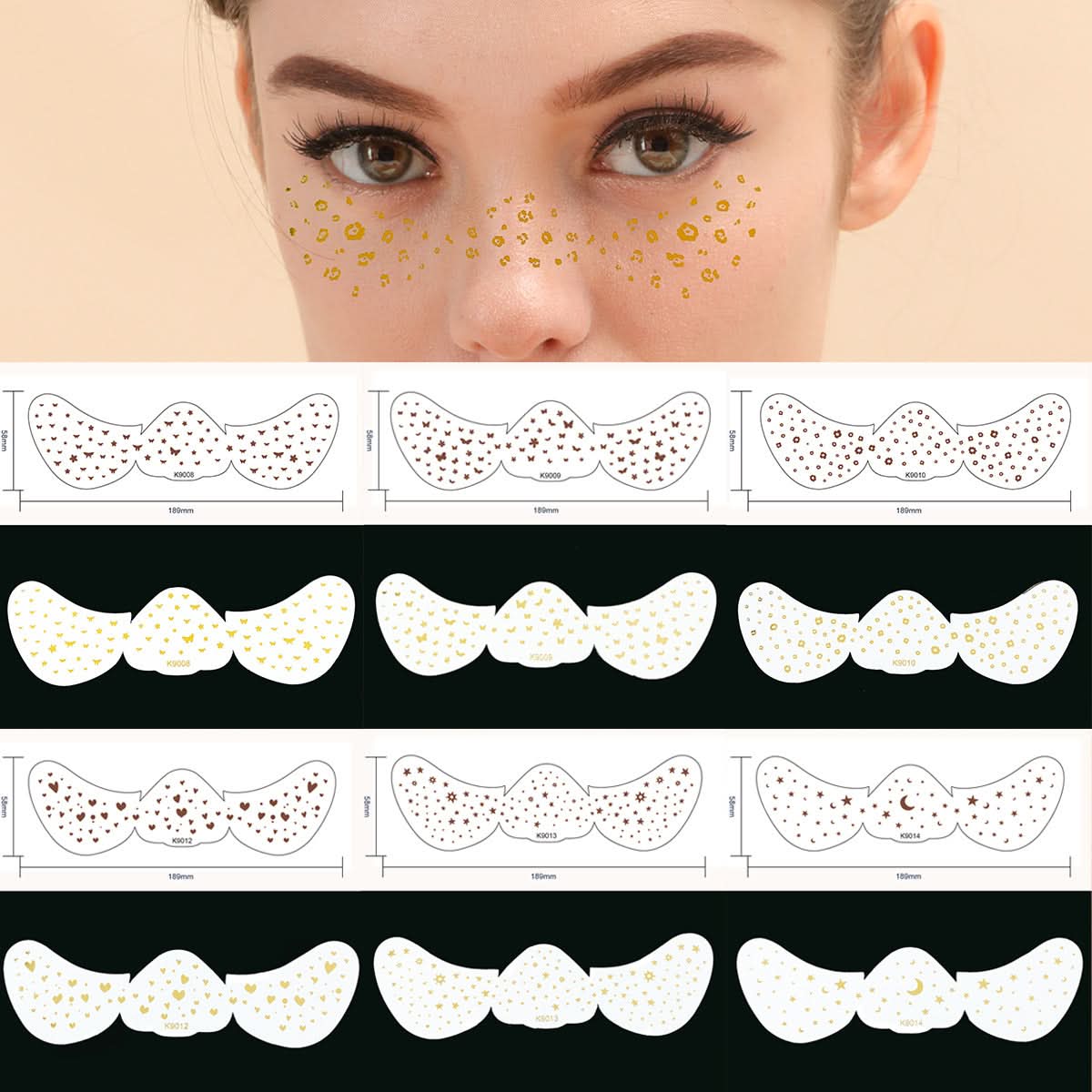 Waterproof Freckle Tattoo Stickers for Face