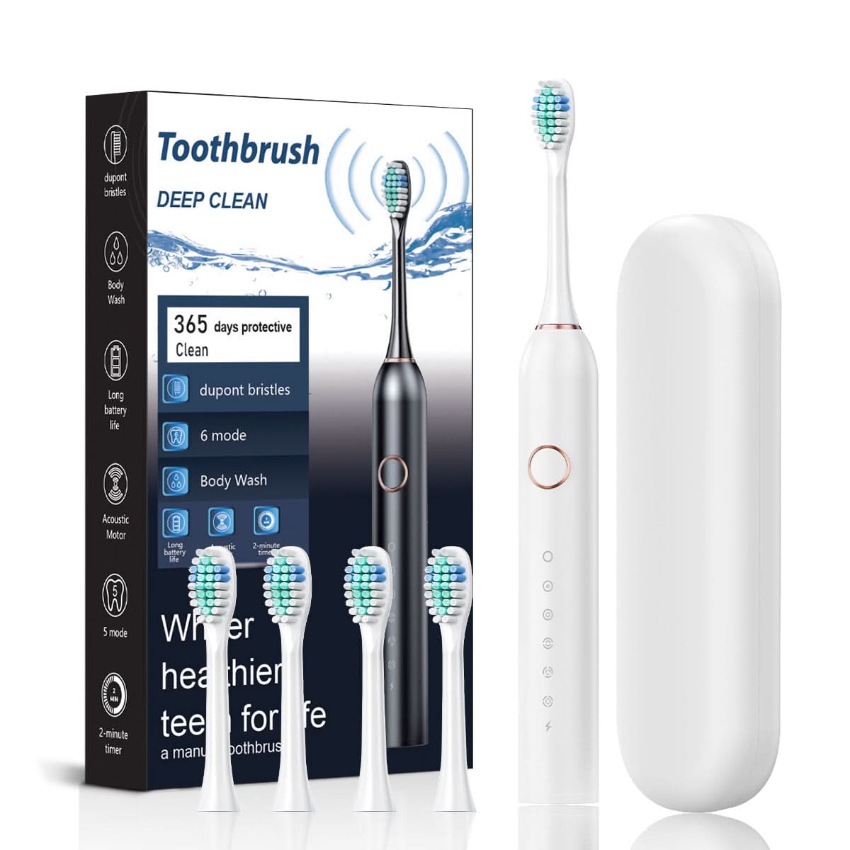 5-Speed Sonic Electric Toothbrush with Whitening