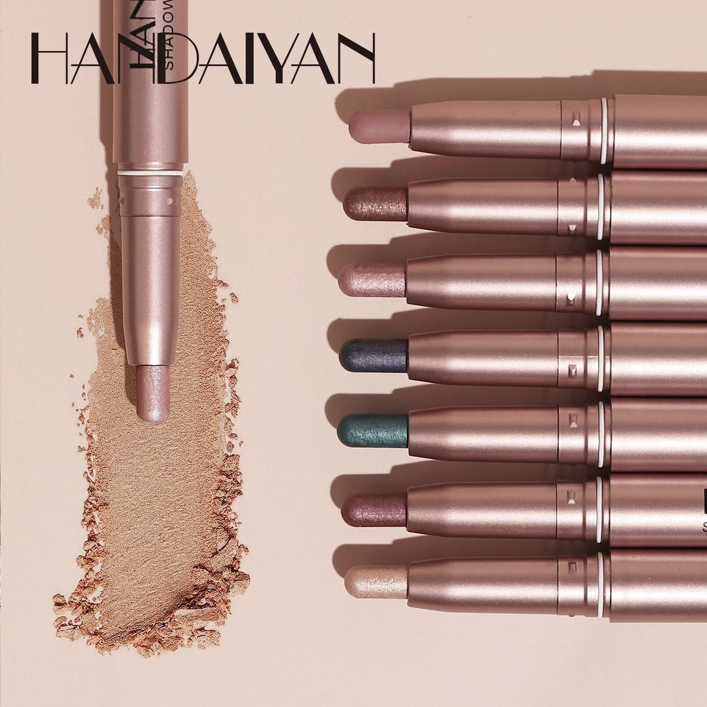 Handaiyan Shimmer Eyeshadow Stick – High-Pigment, Pearlescent & Metallic Finish
