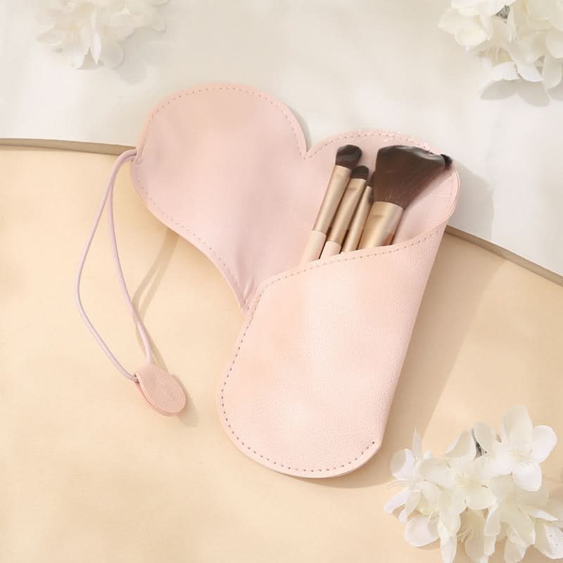 4-Piece Nylon Makeup Brush Set for Blush & Eyeshadow