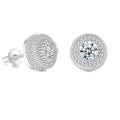 Unisex Trendy Zircon Stud Earrings – European Style