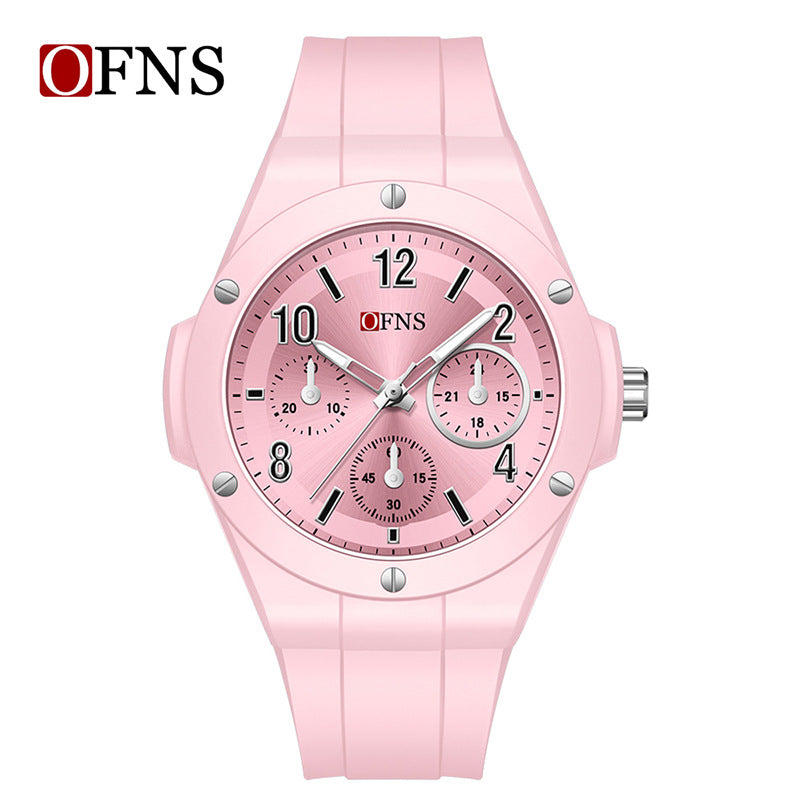 OFNS Men’s Quartz Watch – Waterproof Casual Luminous Dial, 24-Hour Indicator