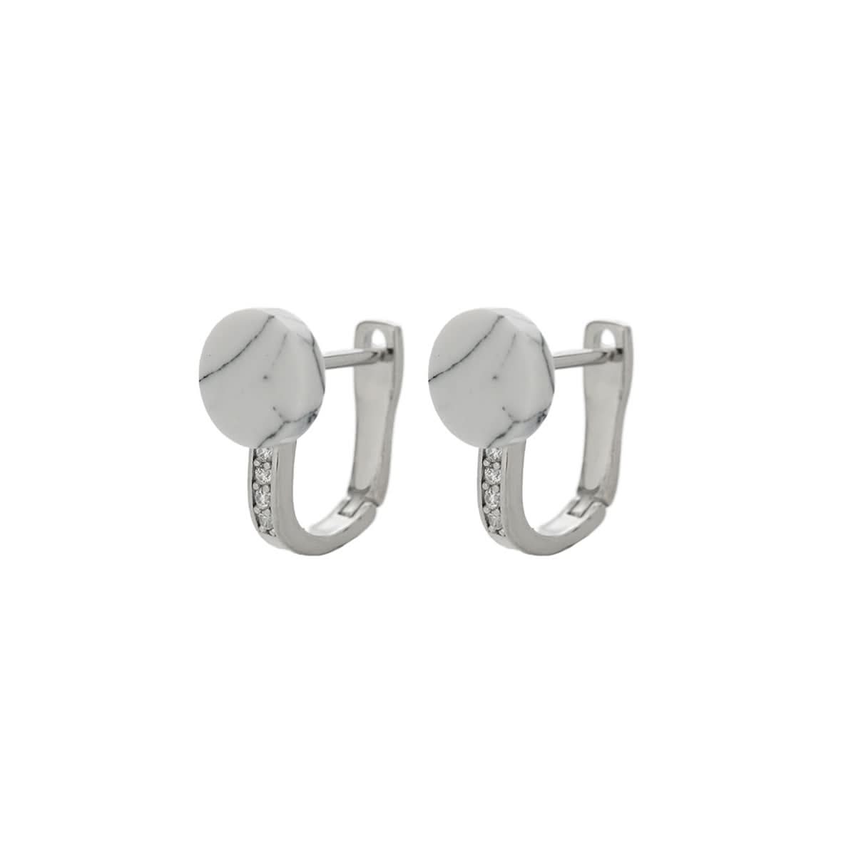 Trendy Rock Texture Stud Earrings – Unisex Jewelry