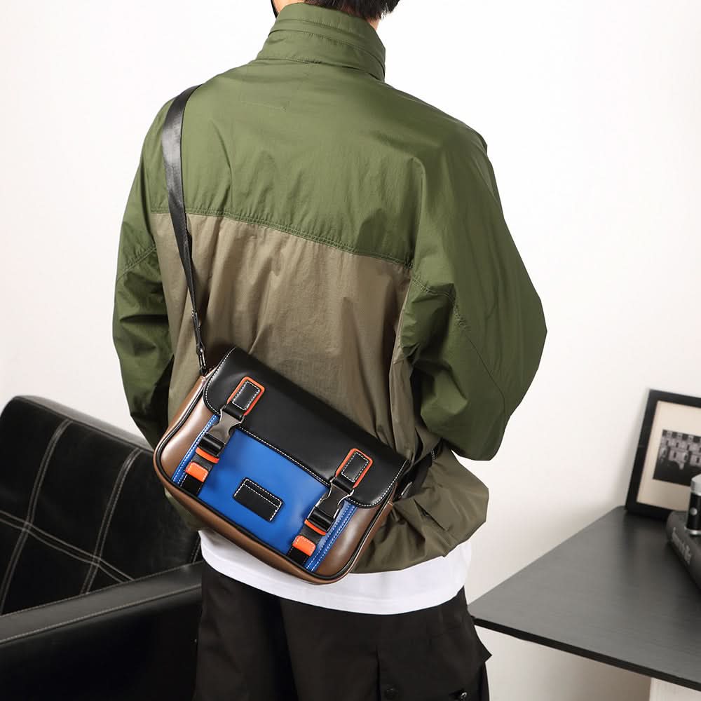 Men's Trendy Plaid Crossbody Bag – For Street Style