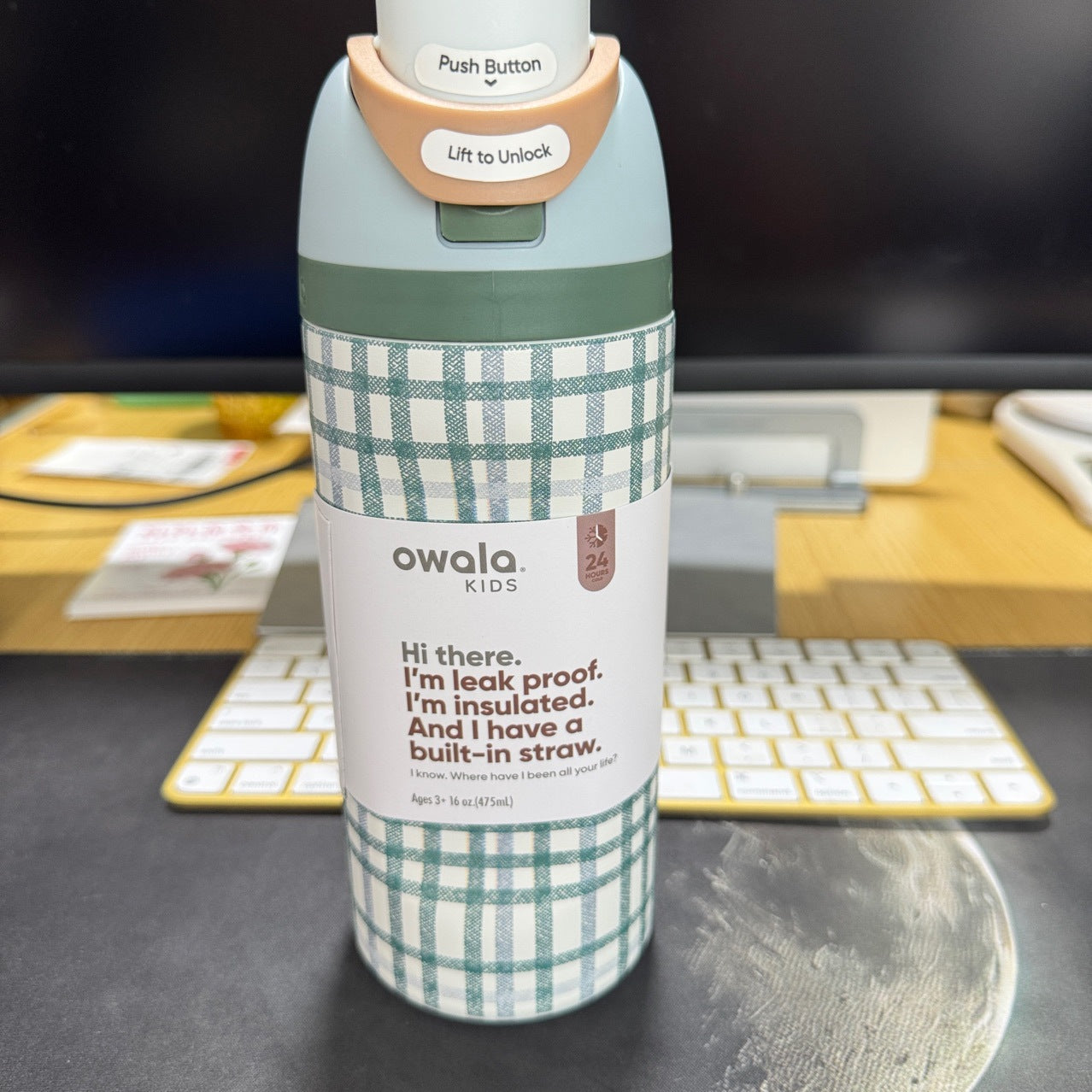 Owala 16oz Stainless Steel Thermos – Vacuum Insulated Travel Tumbler
