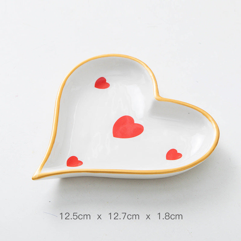 White Ceramic Jewelry & Snack Plate – Versatile Porcelain Dish for Home Storage