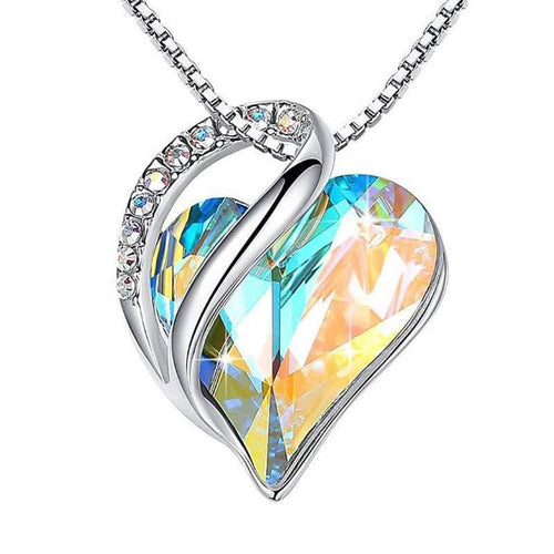 1 pc. Crystal Heart Pendant Love Necklace for Women