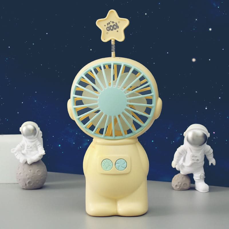 Cartoon Handheld Fan with Star Light – USB Rechargeable