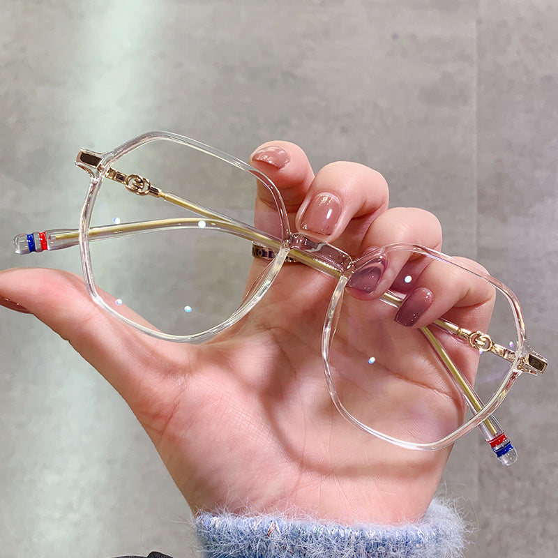 Women's Polygon Anti-Blue Light Glasses – Stylish Full Frame Eyewear for Small Faces