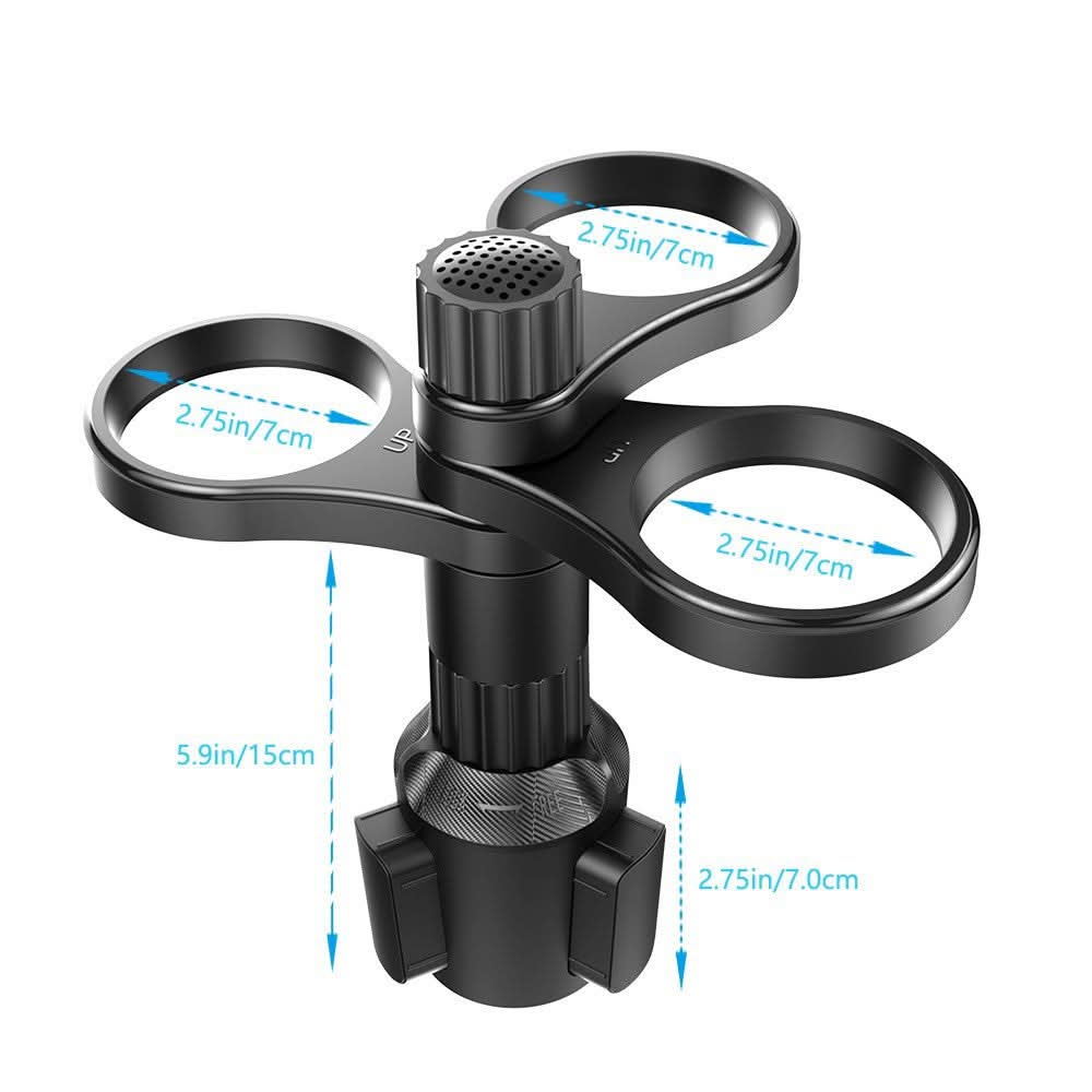 Car Cup Holder – Multifunctional ABS Storage Box for Armrest