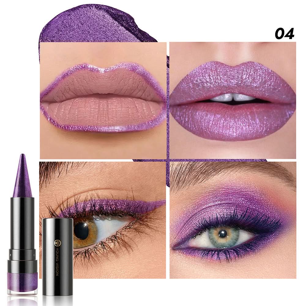 YOUNG VISION Glitter Lipstick & Lip Liner – Moisturizing, Long-Lasting