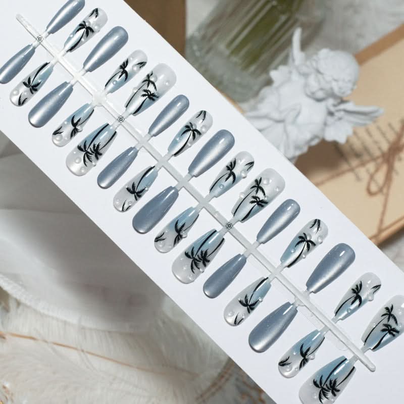3D Cat Eye Handmade Nail Art – 30-Piece Prefabricated Set