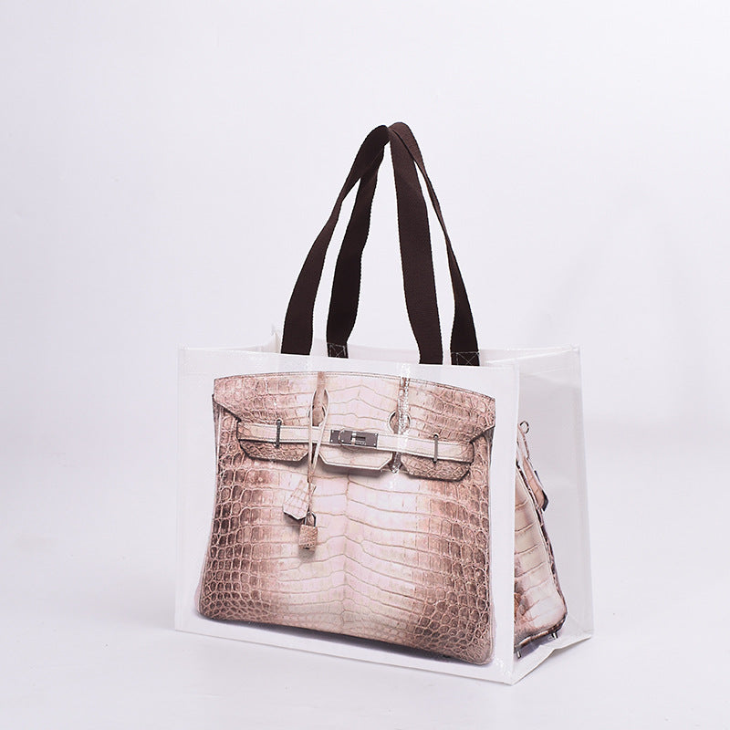 Woven Shopping Tote Bag – Reusable PP Handbag with High Load Capacity