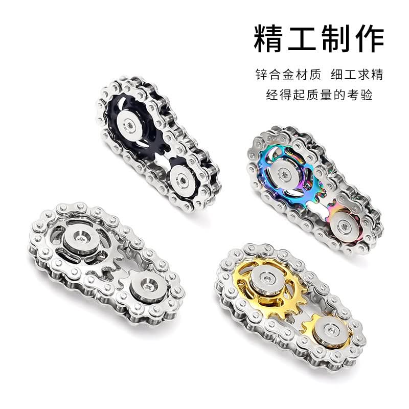 Zinc Alloy EDC Fidget Spinner Gear Toy