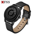 OFNS Men’s Quartz Watch – Magnetic Floating Dial, Waterproof Fashion Timepiece