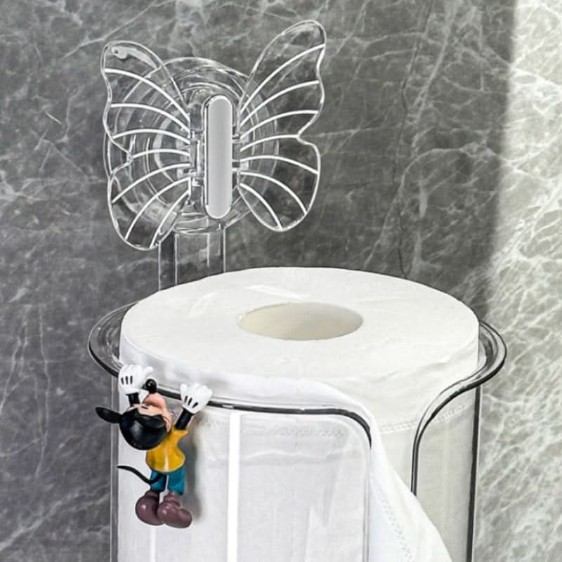 Wall-Mounted Butterfly Toilet Paper Holder – Punch-Free