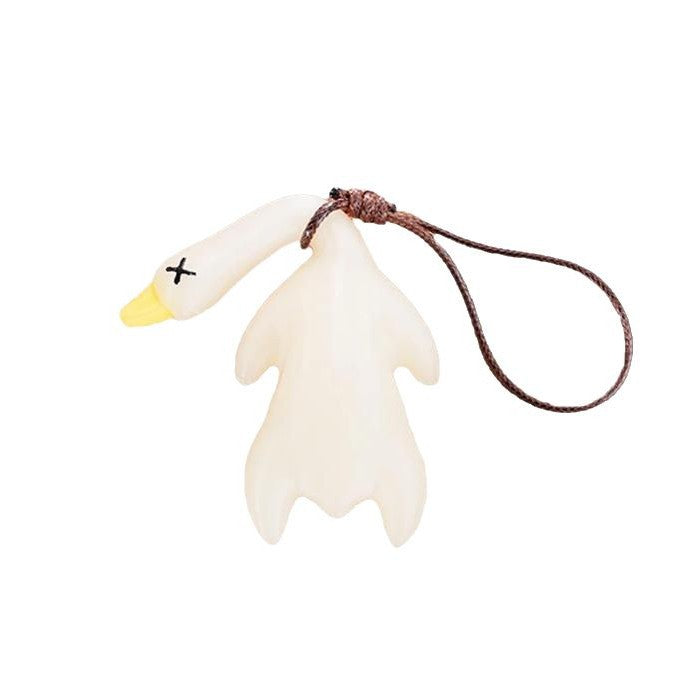 Color-Changing Roast Duck Keychain & Car Pendant – UV Reactive Resin Charm
