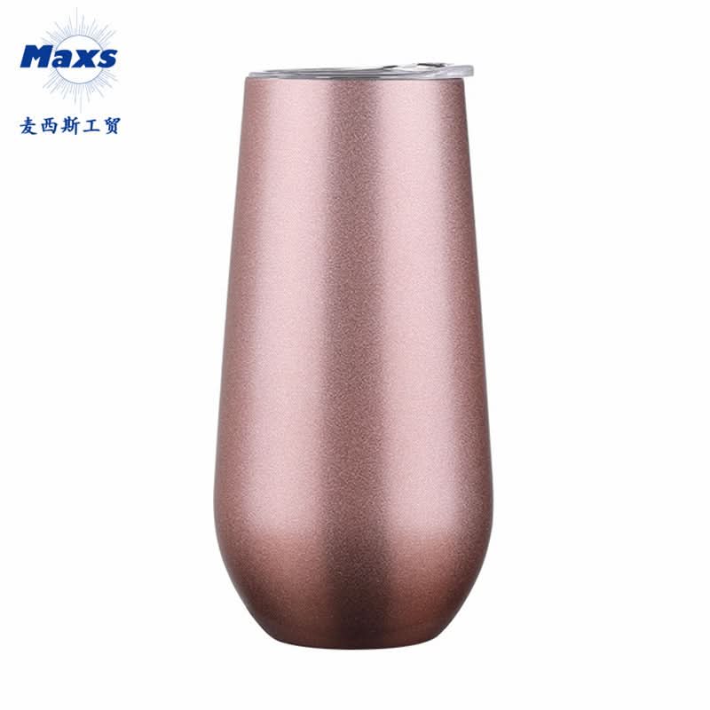Stainless Steel Wine Tumbler | Double-Walled Insulated Eggshell Cup