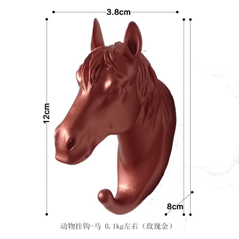 Punch-Free Animal Head Wall Hook – Decorative Deer Head Sticky Hanger