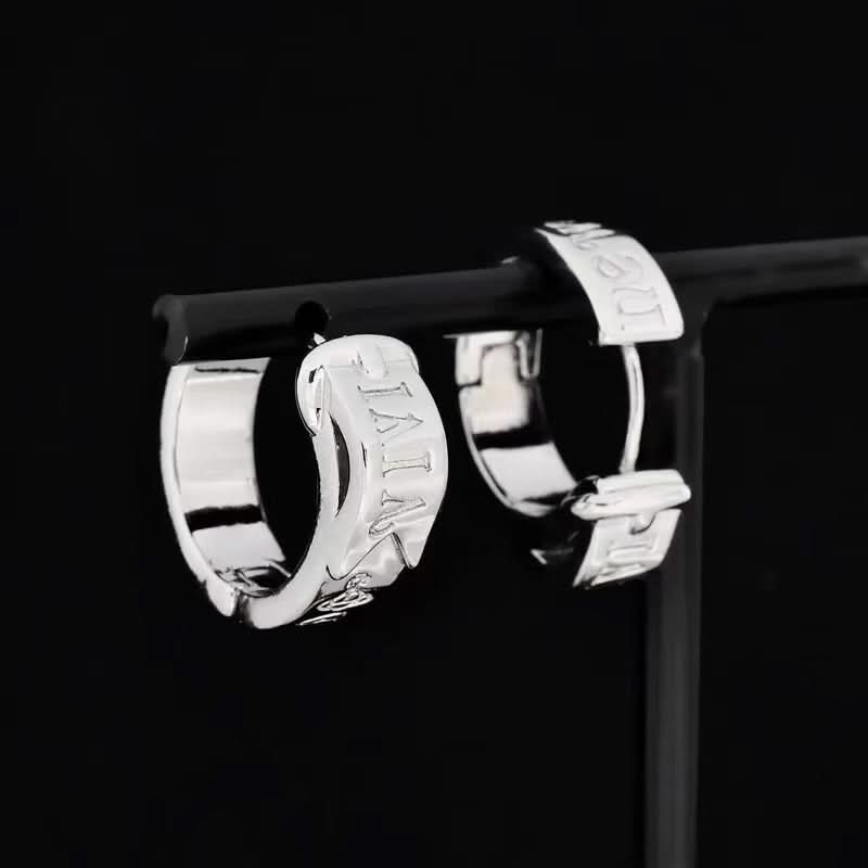Trendy Buckle Hoop Earrings – Unisex Statement Hoops