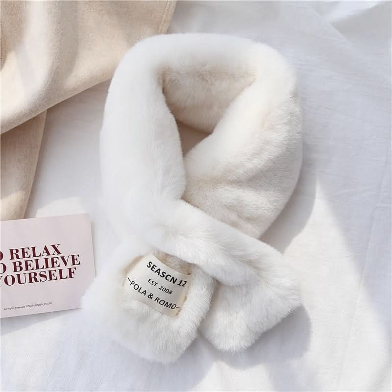 Women's Winter Fur Scarf – Korean Style Neck Warmer