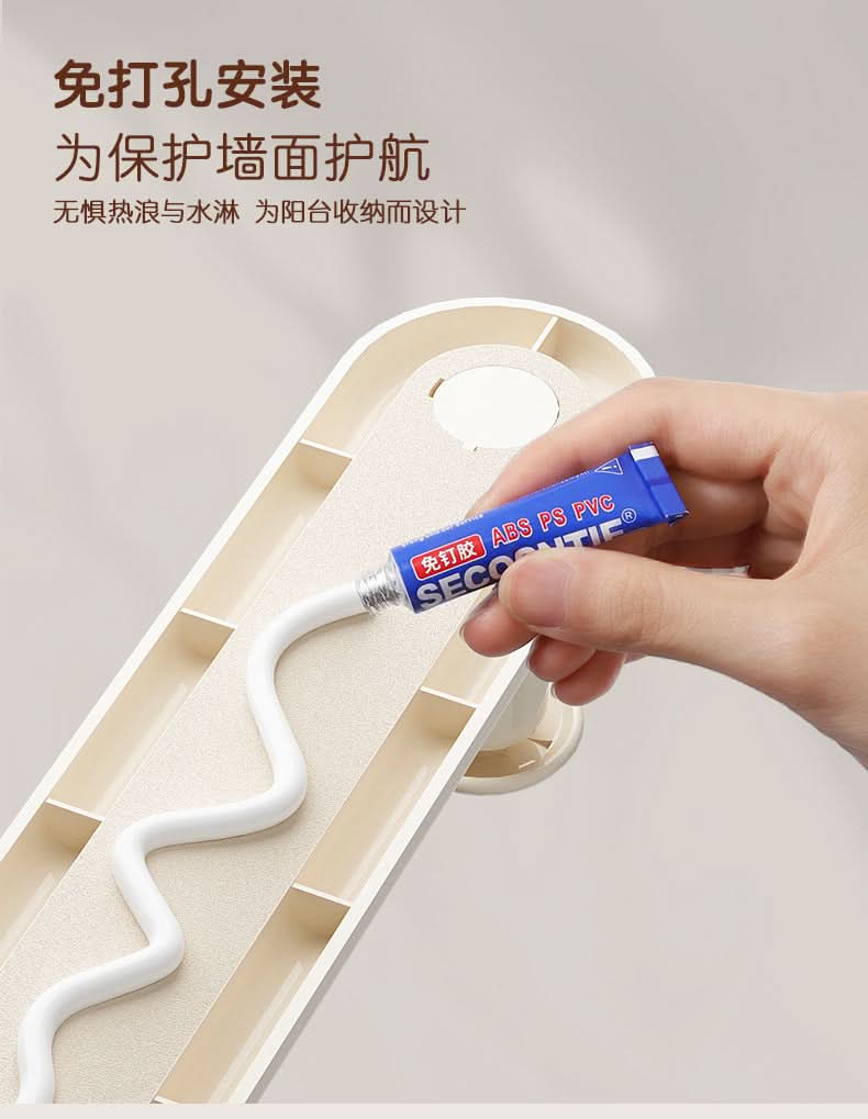 Retractable Wall-Mounted Clothes Hanger Rack