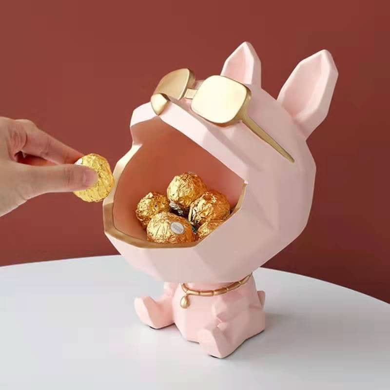 Charming French Bulldog Key Storage Ornament