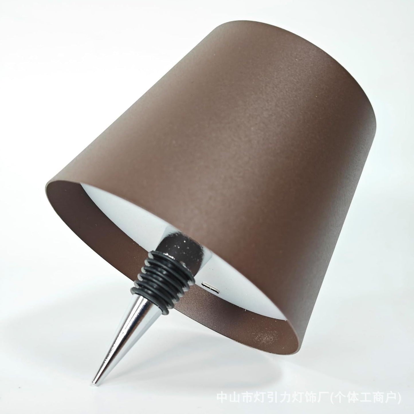 Red Wine Bottle Table Lamp – Creative Glass Accent Light with 3-Level Dimmer
