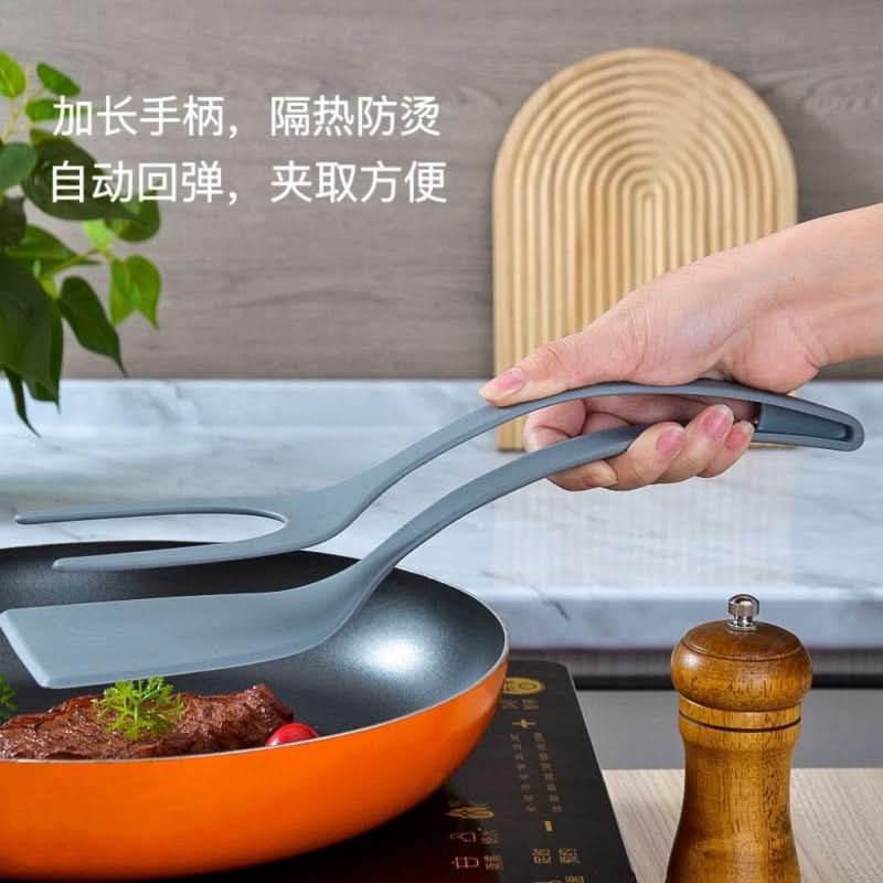 2-in-1 Nylon Spatula and Food Tongs
