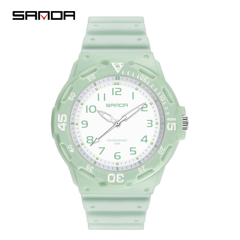 Sanda Women’s Luminous Quartz Watch – Waterproof Casual Analog Watch