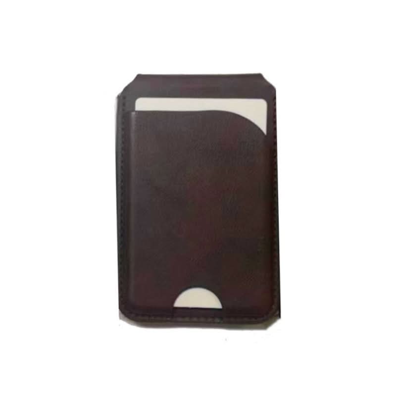 MagSafe Leather Card Holder with Metal Stand – Anti-Magnetic Wallet
