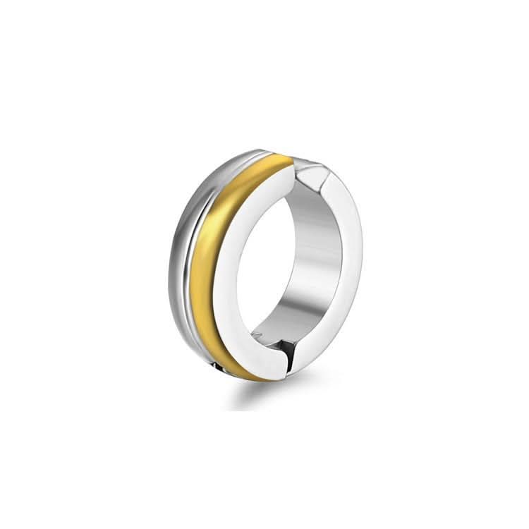 Men’s Minimalist Titanium Steel Hoop Ear Clips – No Piercing Jewelry