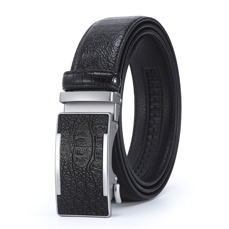 Crocodile Pattern Leather Belt for Men