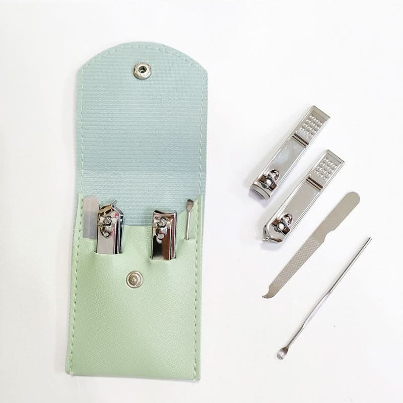 4-Piece Nail Clipper & Manicure Set - Compact Folding Package