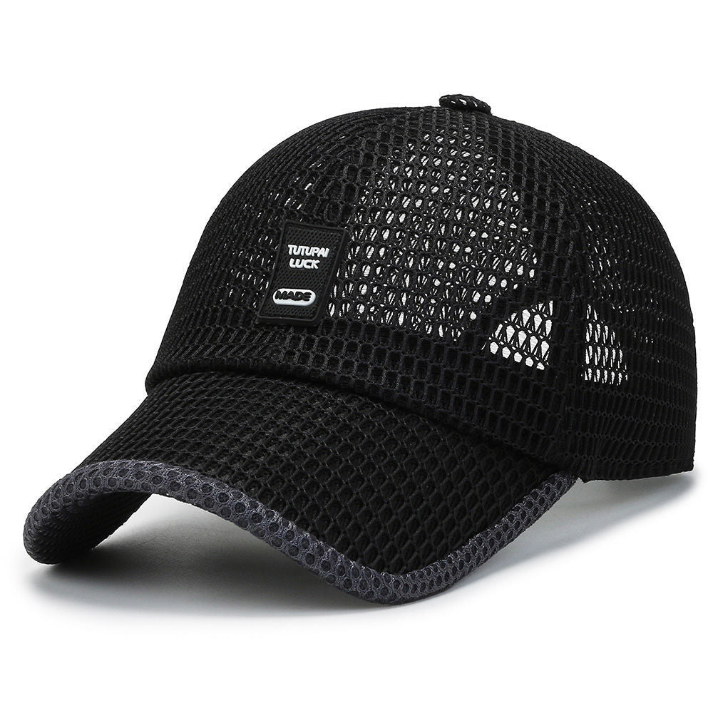 Men’s Summer Quick-Dry Sun Hat with Mesh – Breathable Duckbill Cap