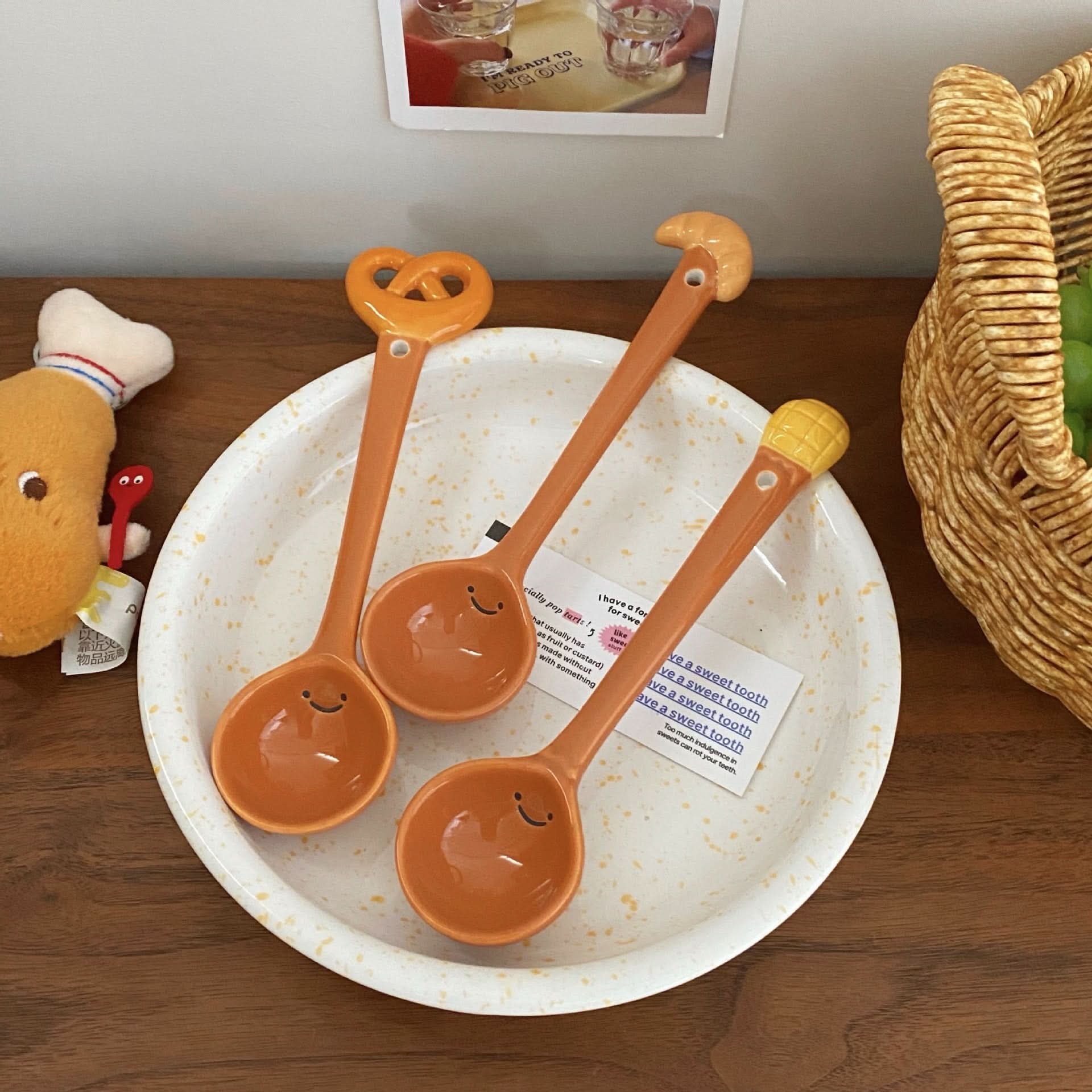 Cute Ceramic Bread Spoon for Soup
