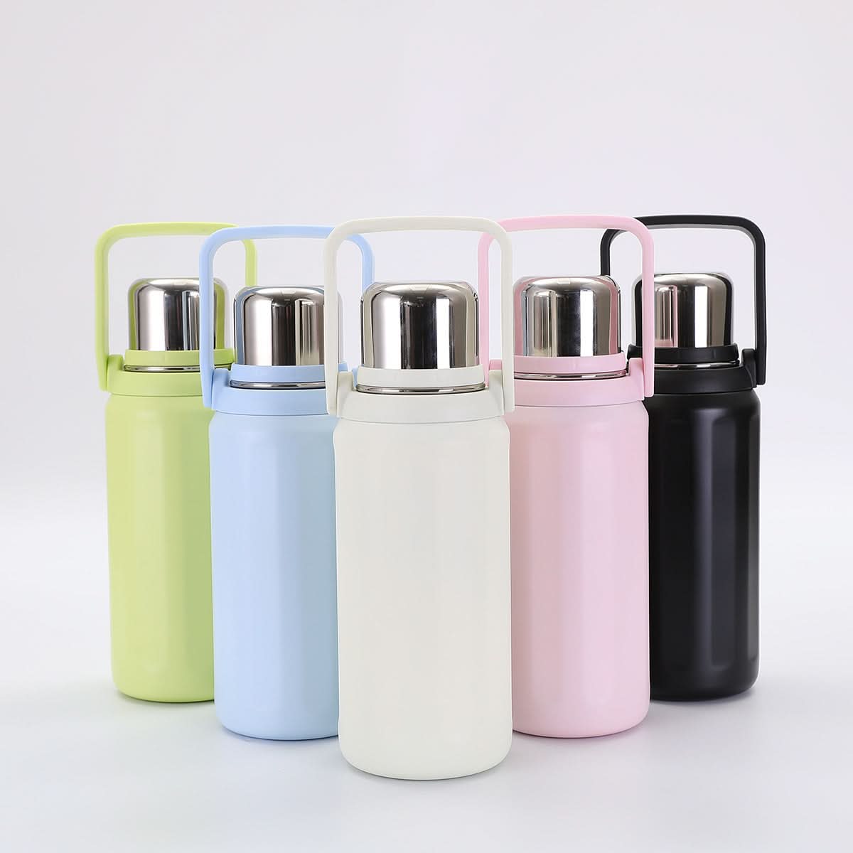 Stainless Steel Thermos with Handle – Cute & Durable Travel Cup