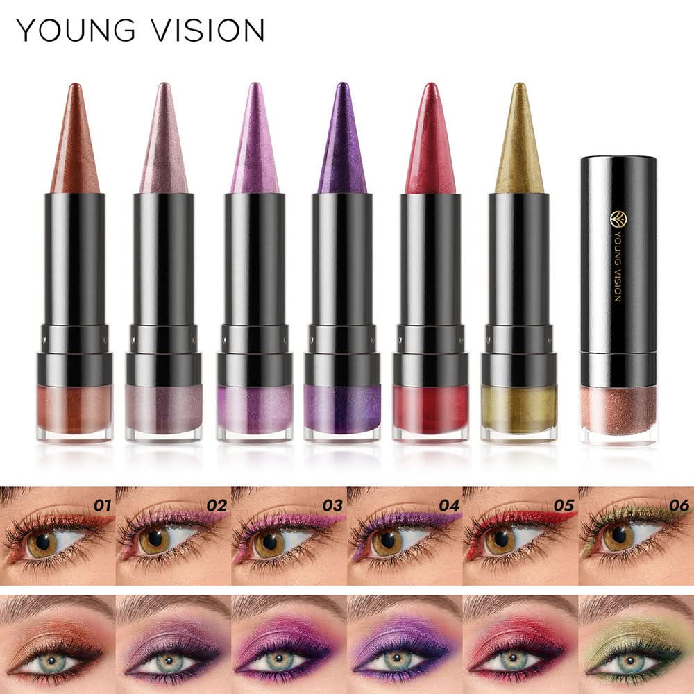YOUNG VISION Glitter Lipstick & Lip Liner – Moisturizing, Long-Lasting