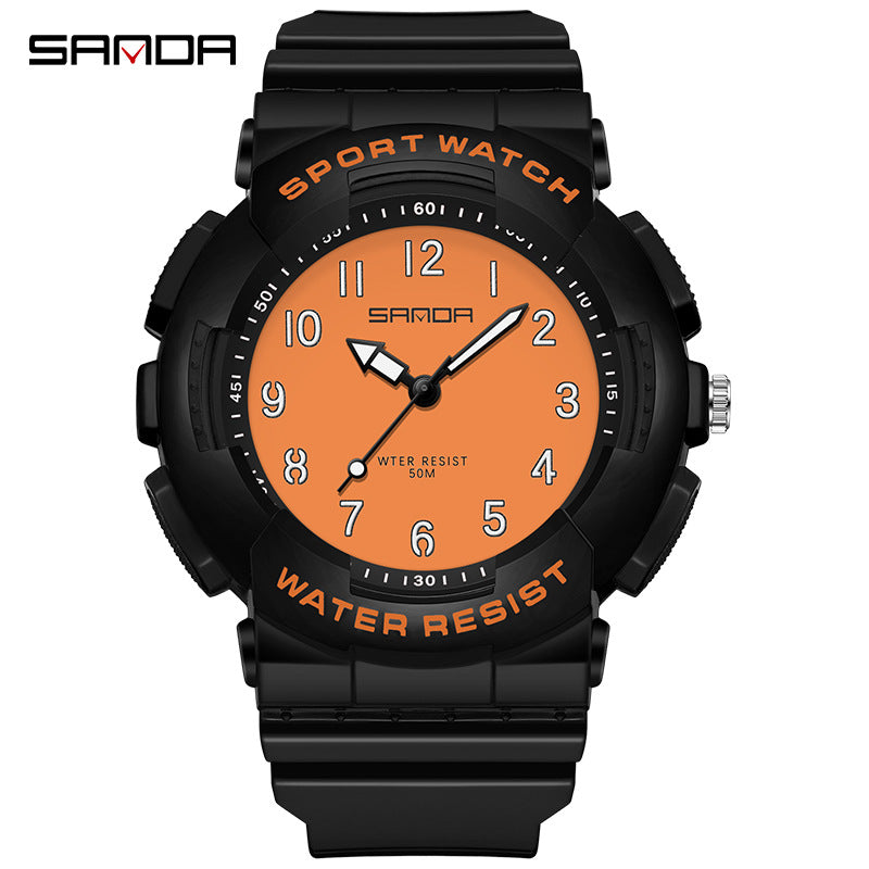 Sanda Waterproof Digital Sports Watch – Stylish Unisex Quartz Watch for Teens